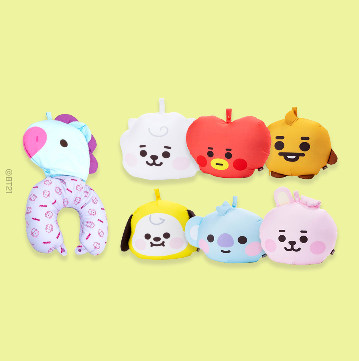 BT21 Baby Tatton Reversible Neck Pillow