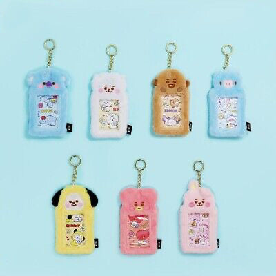 BT21 Fluffy Photocard Holder Keyring