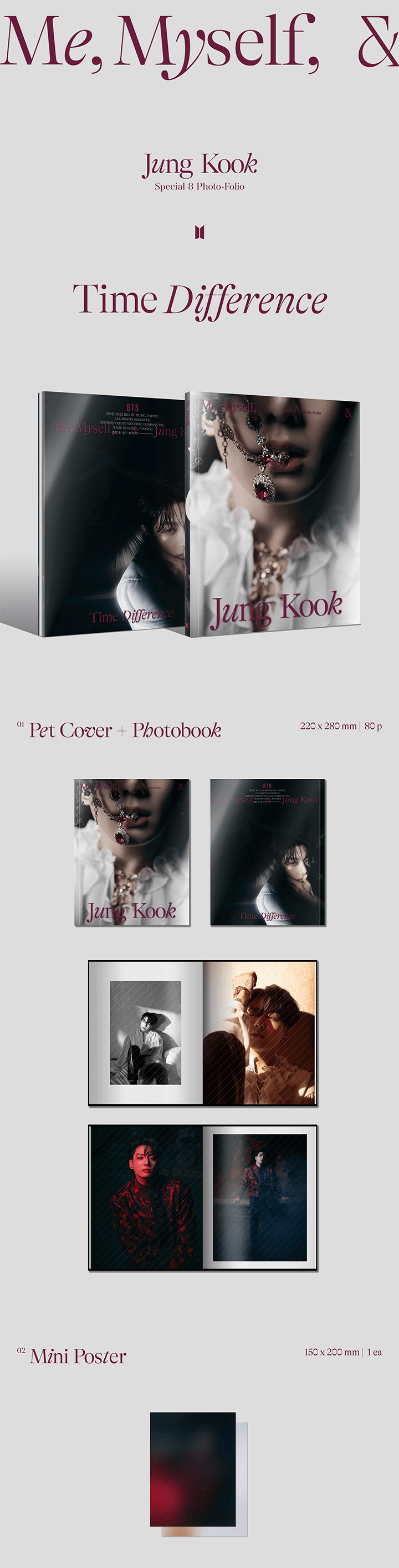 Jung Kook - Special 8 Photo-Folio Me, Myself, and Jung Kook 'Time Difference'