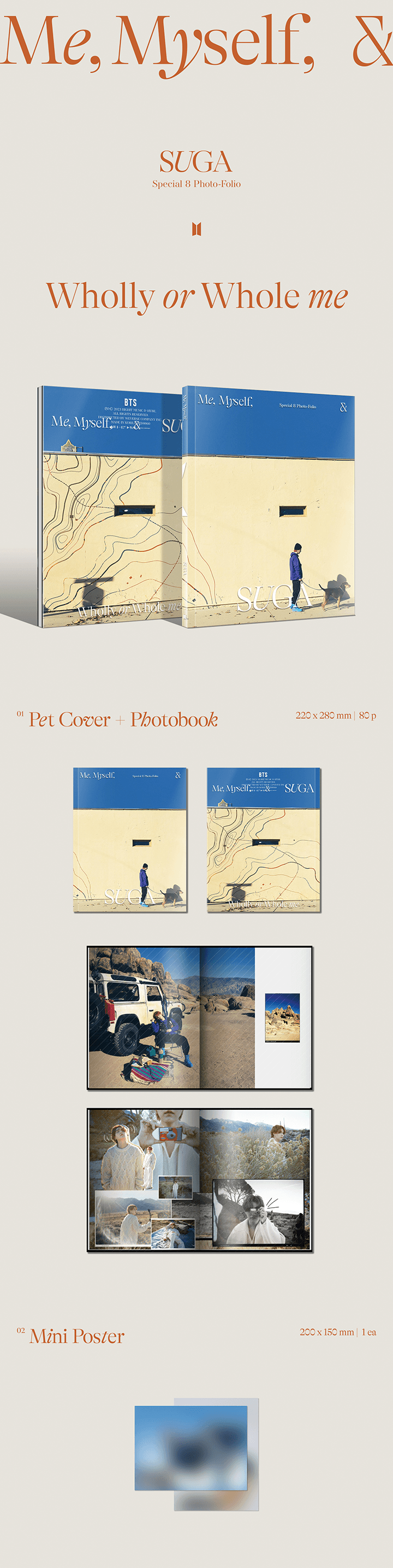 SUGA - Special 8 Photo-Folio Me, Myself, and SUGA ‘Wholly or Whole me’