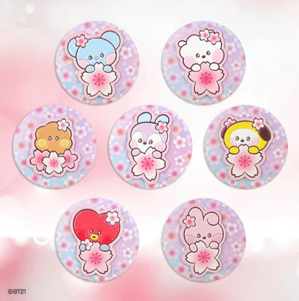 BT21 Pocket Mirror Cherry Blossom