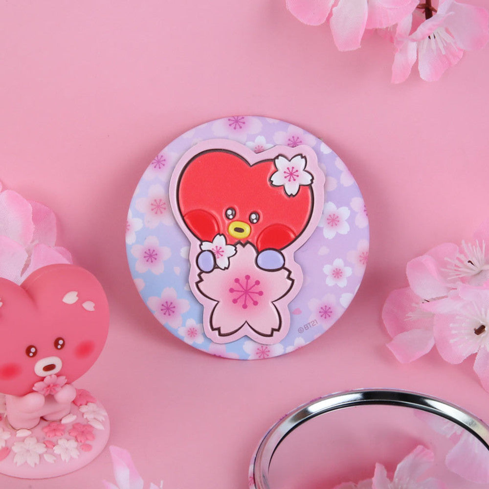 BT21 Pocket Mirror Cherry Blossom