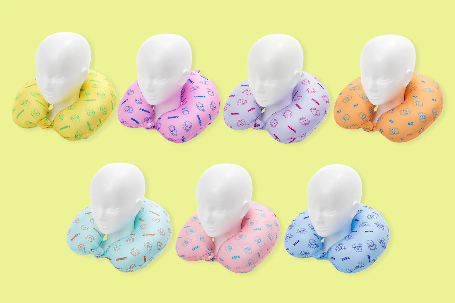 BT21 Baby Tatton Reversible Neck Pillow