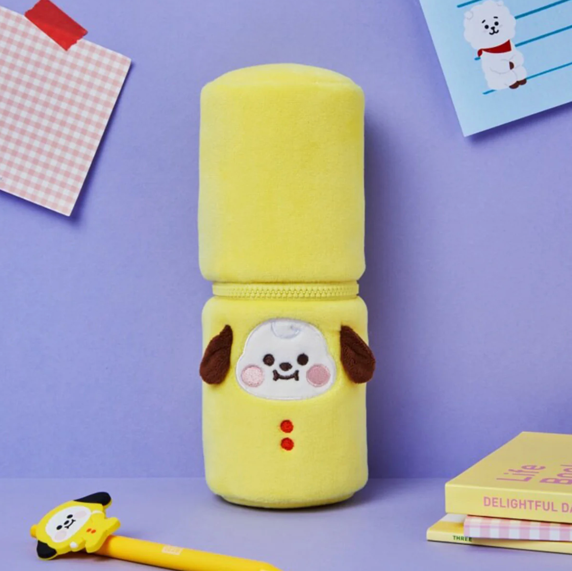 BT21 Study With Me Fabric Pencil Case