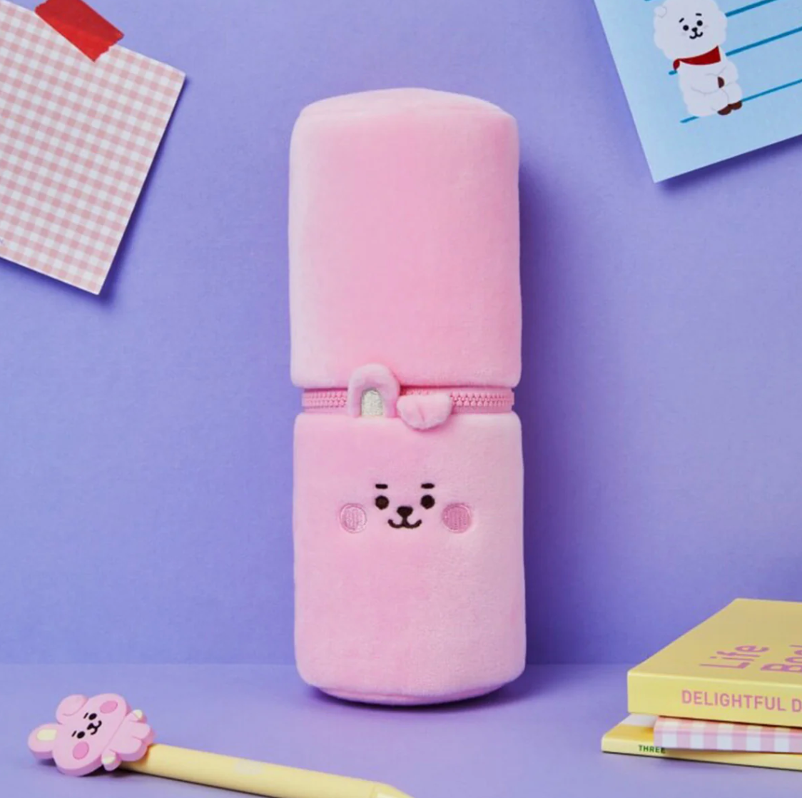 BT21 Study With Me Fabric Pencil Case