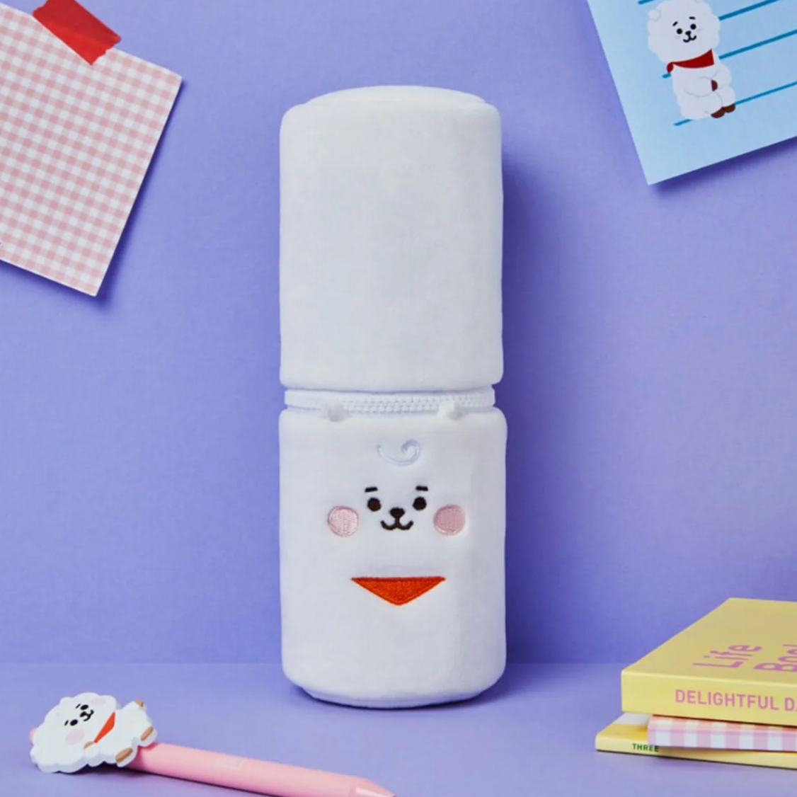 BT21 Study With Me Fabric Pencil Case