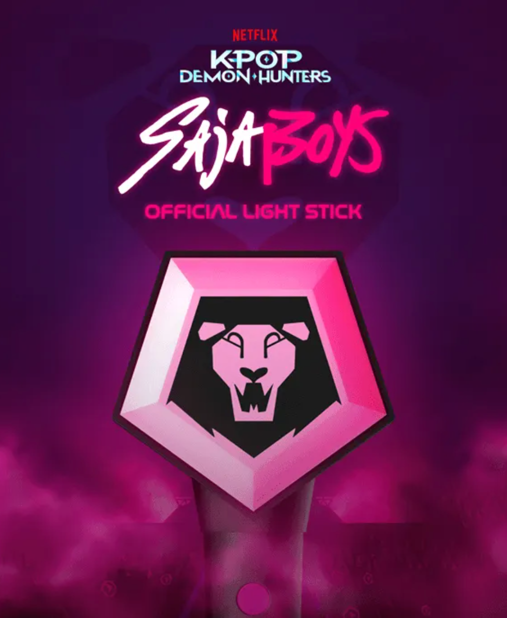 SAJA BOYS OFFICIAL LIGHT STICK - KPOP DEMON HUNTERS
