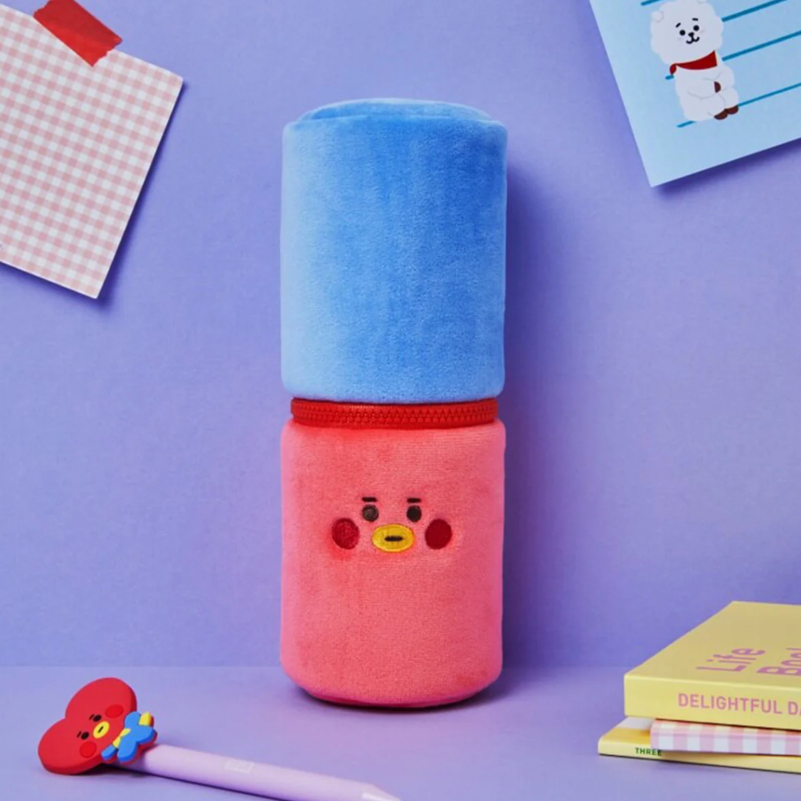BT21 Study With Me Fabric Pencil Case