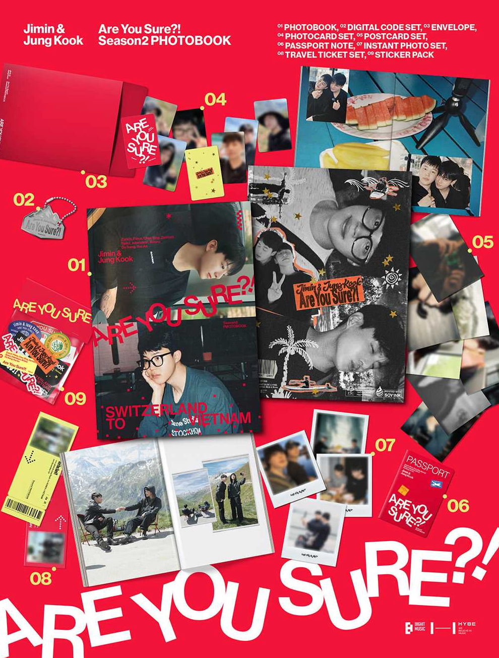 Jimin x Jung Kook - Are You Sure?! Season 2 Photobook